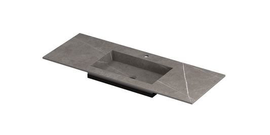 Ink Post Wastafel - Armani Grey Mat - 120x45x1 cm