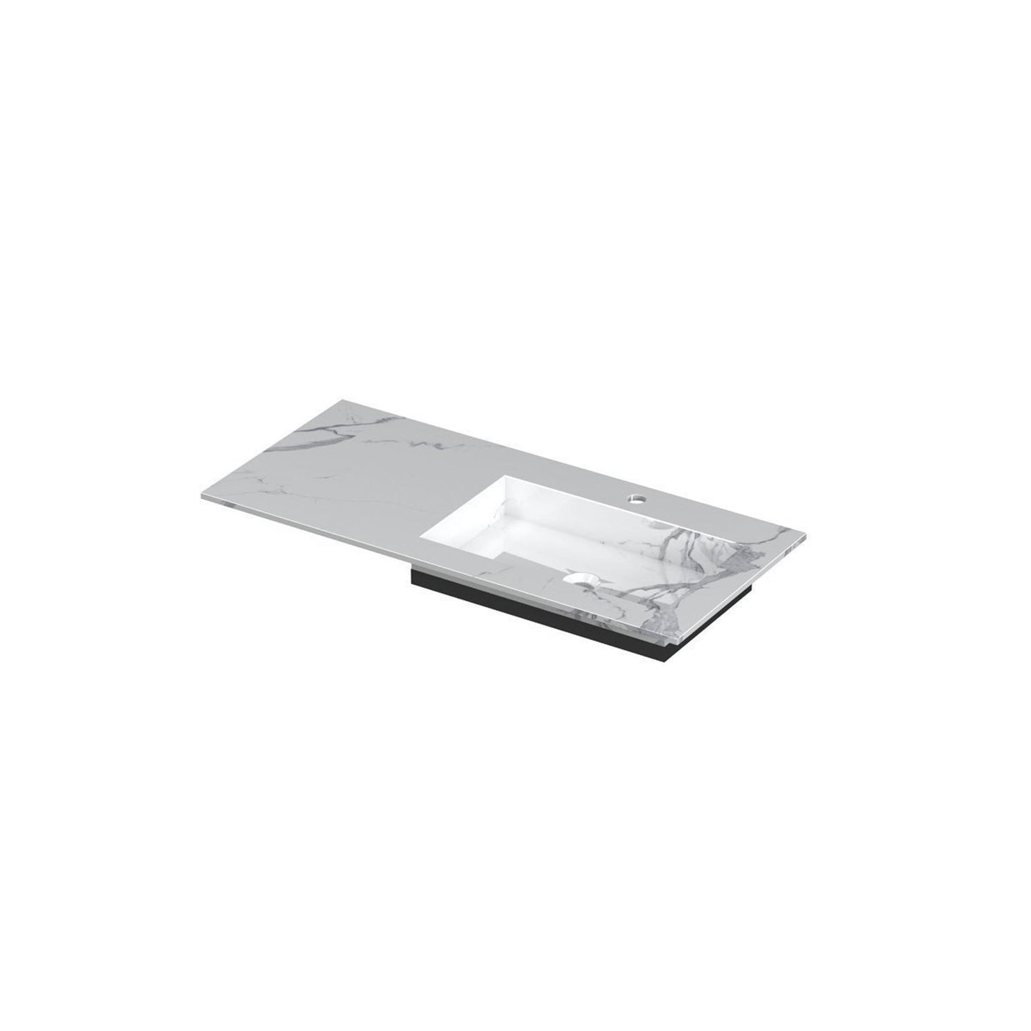 Ink Wastafel 100x45x1 cm Statuario Glossy