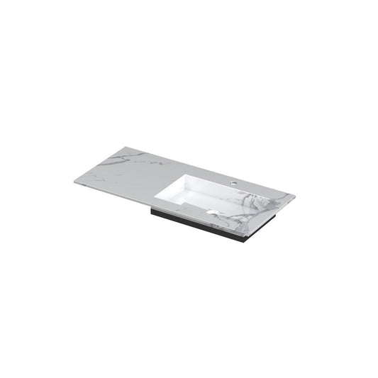Ink Wastafel 100x45x1 cm Statuario Glossy
